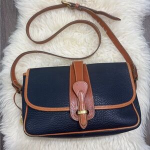 Vintage Dooney & Bourke All-Weather Leather (AWL) Equestrian Crossbody Bag